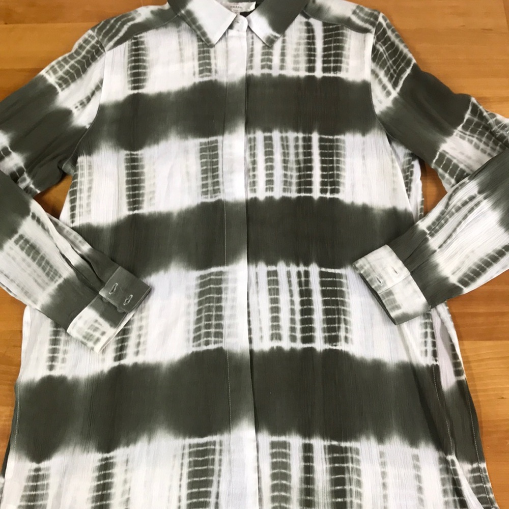 Entro Collared Button Down Collared Blouse Top Sm… - image 6